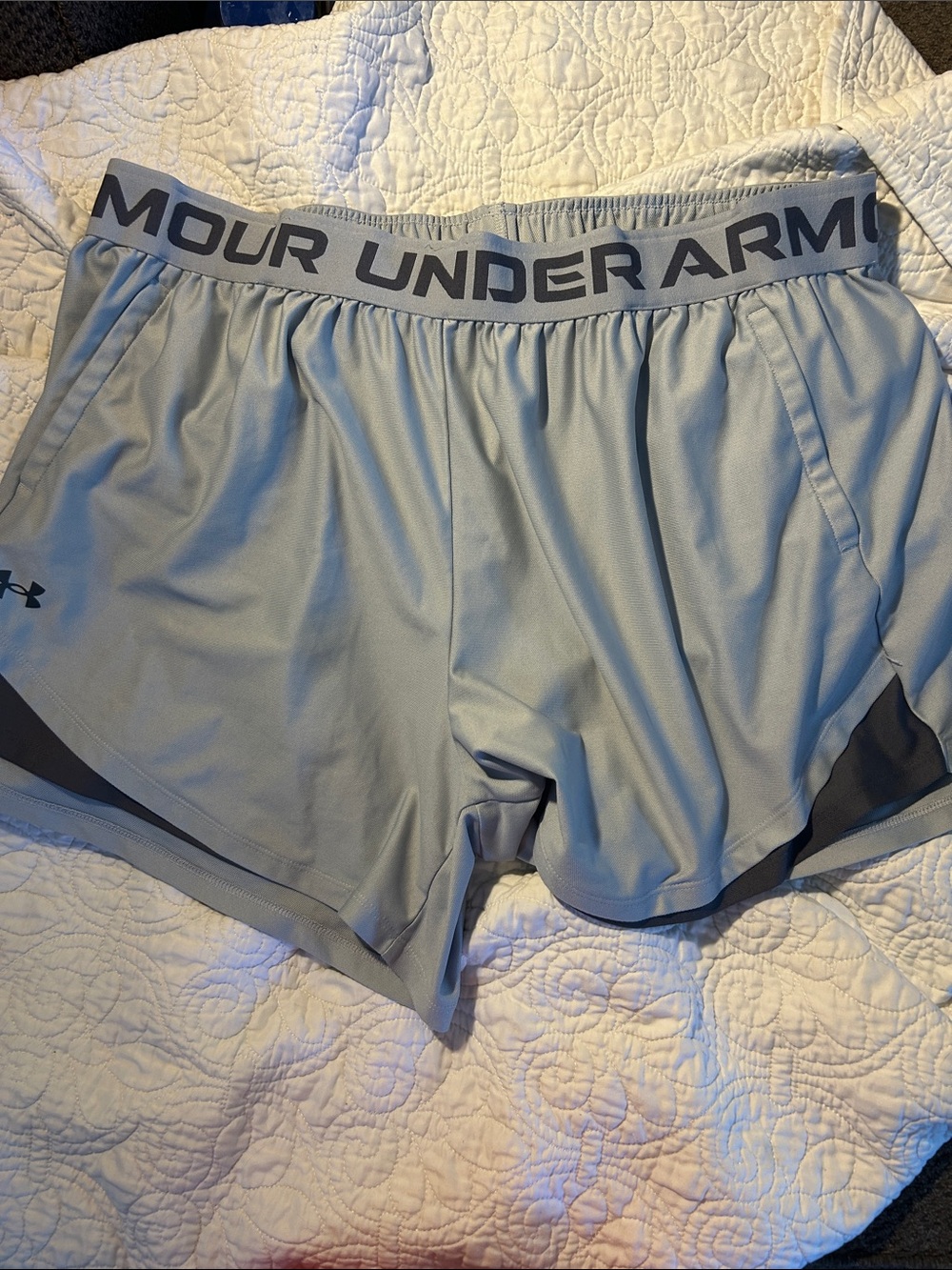 Under Armour Gray Performance Running Shorts